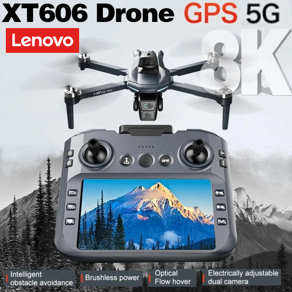 Drone E88Pro Rc 4K - โดรน Lenovo XT606 ระดับมืออาชีพ กล้อง 8K