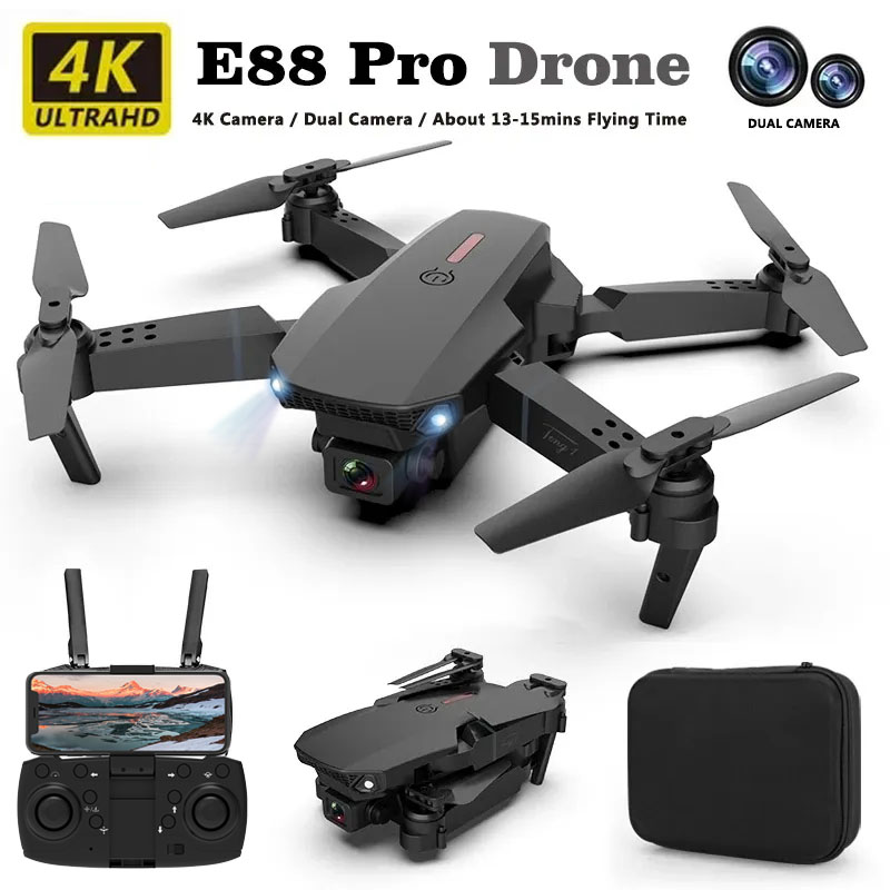Drone E88Pro Rc 4K - E88pro Drone Professional Dron Optical Flow