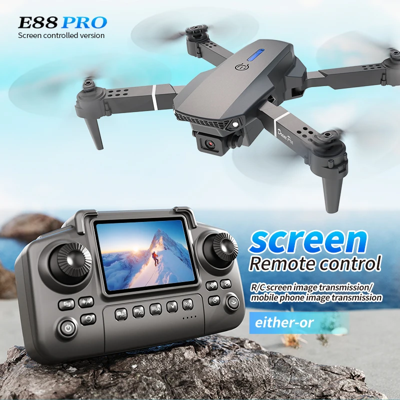 Dron Rc Quadcopter - Professional E88 PRO Drone หน้าจอ 8K