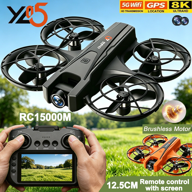 Dj Rc Drone - โดรน YL05 มินิ 8K HD กล้องพร้อมหน้าจอ