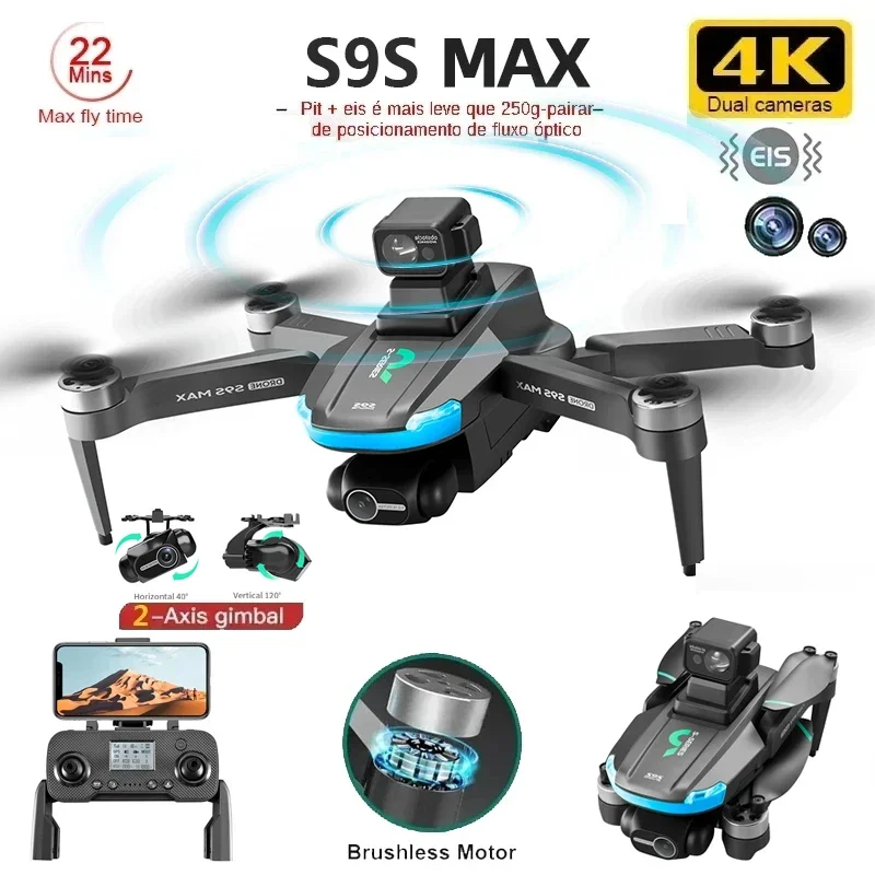 Dron Rc Quadcopter - ใหม่S9S MAX MINI Drone 4K 2