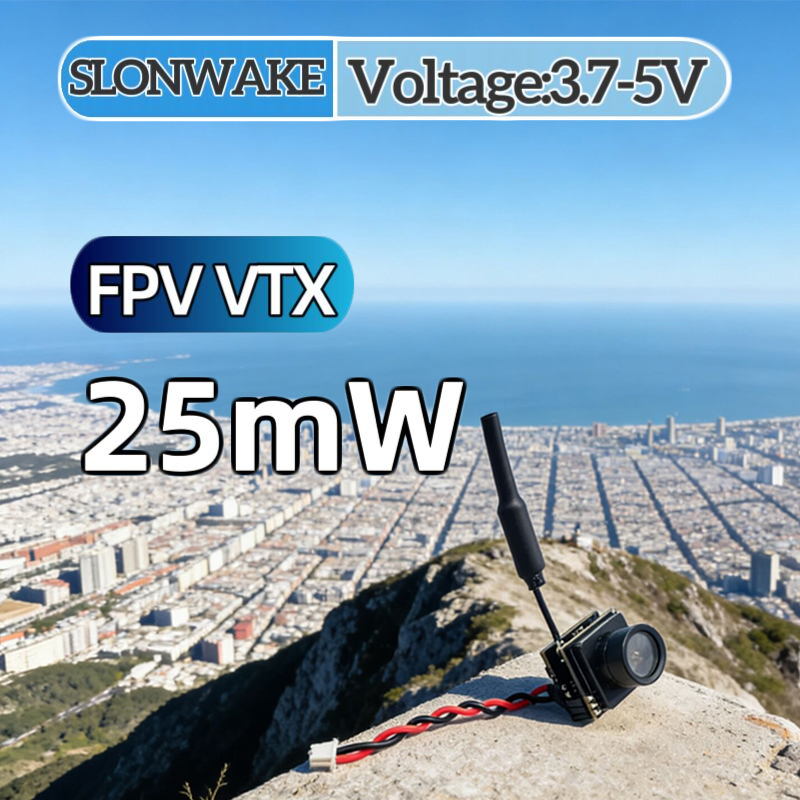 Fpv Drone Camera - SLONWAKE FPV 25mW เครื่องส่งสัญญาณ VTX แบบจำลองกำลังไฟ