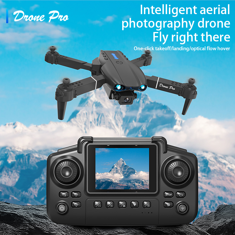Dron Rc Quadcopter - E99 Airหน้าจอควบคุมDrone Professionalกว้างRC Dron HD 4Kกล้องพับเฮลิคอปเตอร์เครื่องบินQuadcopter