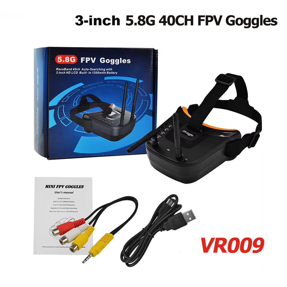 Drone Rc With Screen - แว่นตา VR009 FPV สำหรับถ่ายวิดีโอ หน้าจอ LCD