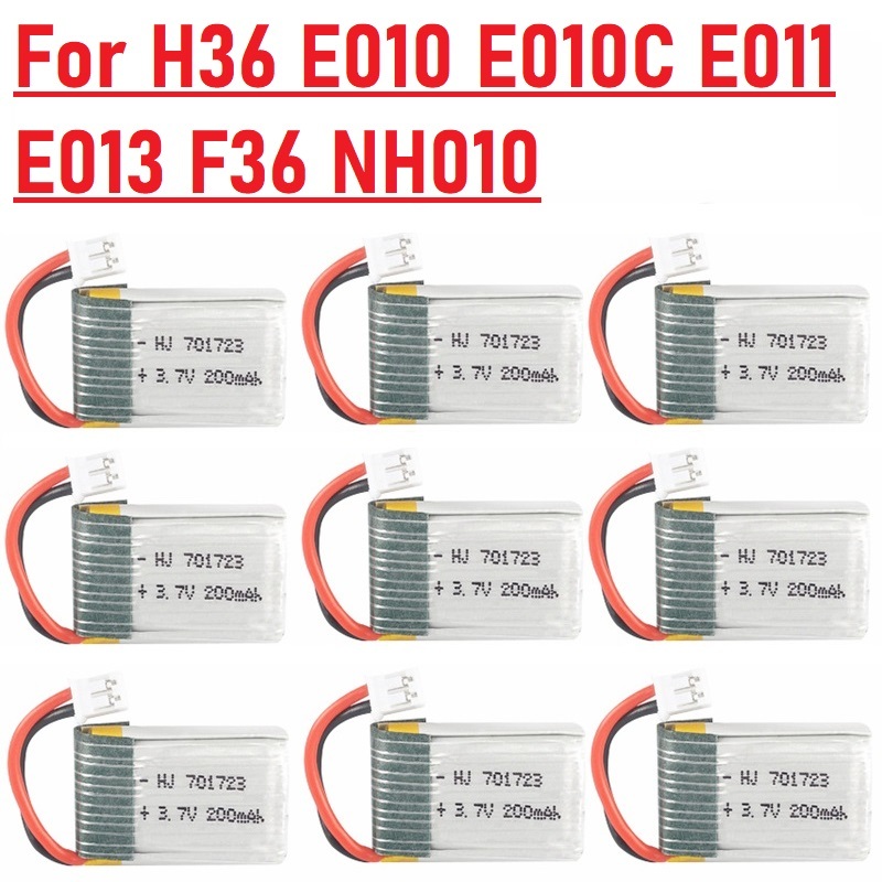 Dron Rc Quadcopter - 1-20 ชิ้น 3.7v 200mah 701723 แบตเตอรี่