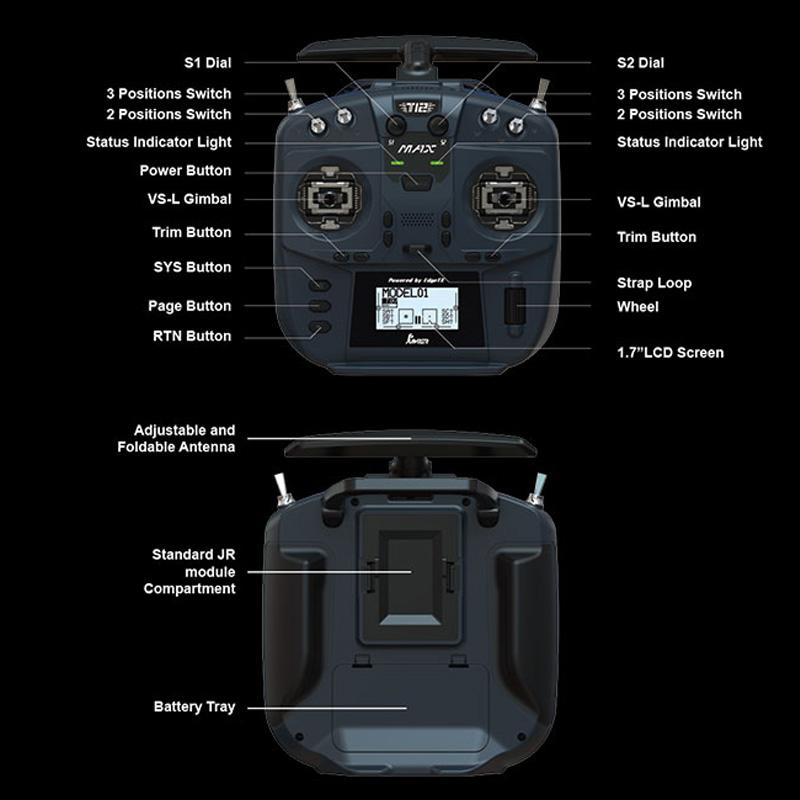 รีโมทคอนโทรล Jumper T12 MAX พร - Drone Vs Rc Airplane บทวิจารณ์และราคา