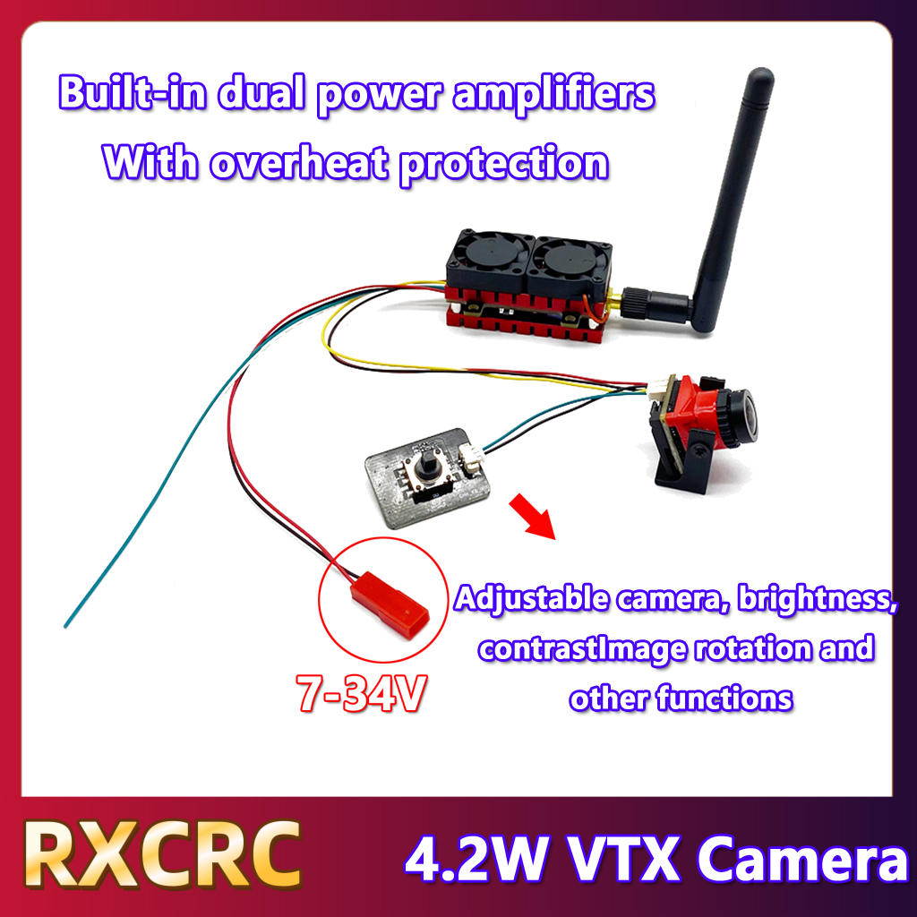 RXCRC 5.8G 48CH 4.2W VTX เครื่ - Fpv Drone Camera บทวิจารณ์และราคา