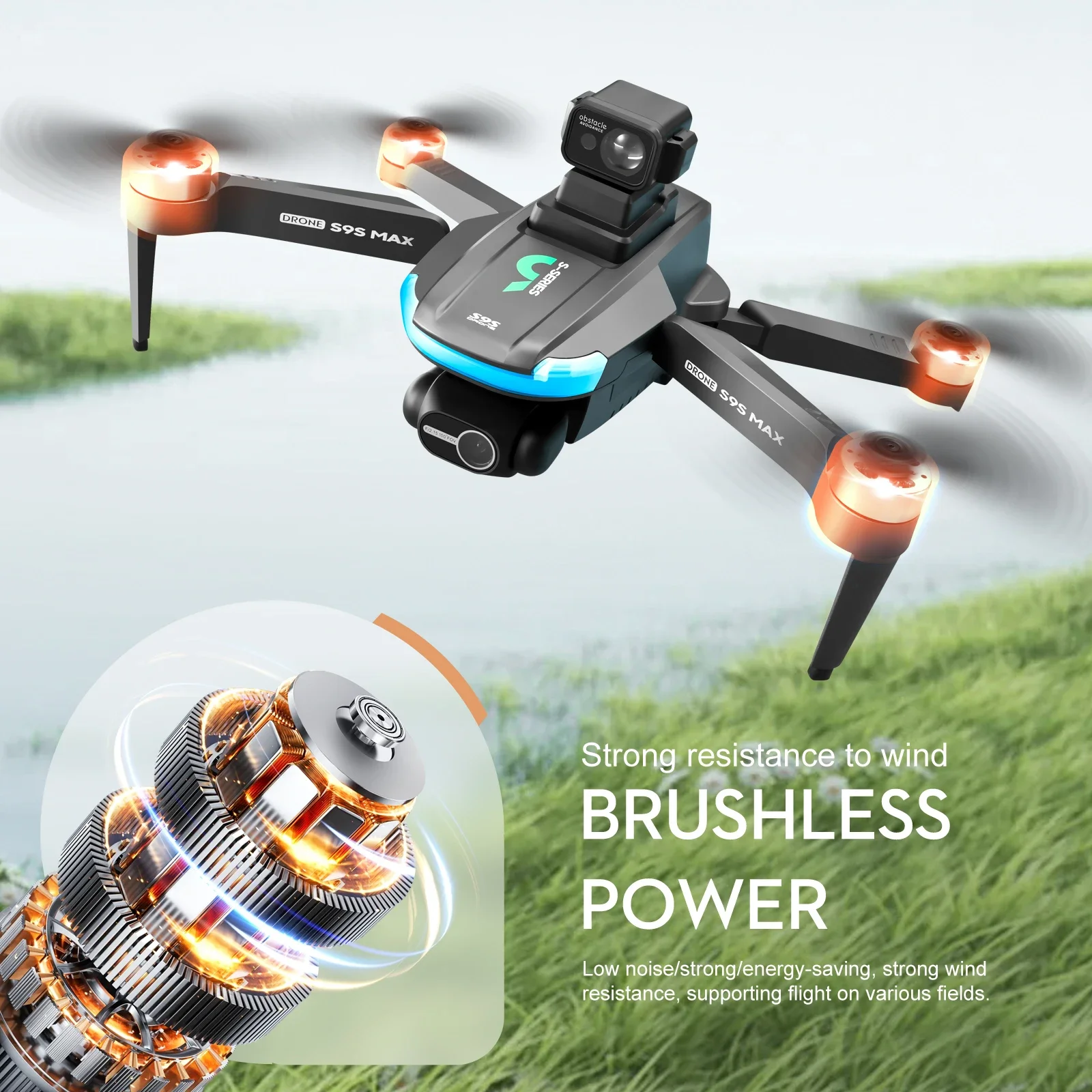 ใหม่S9S MAX MINI Drone 4K 2 แก - Dron Rc Quadcopter บทวิจารณ์และราคา