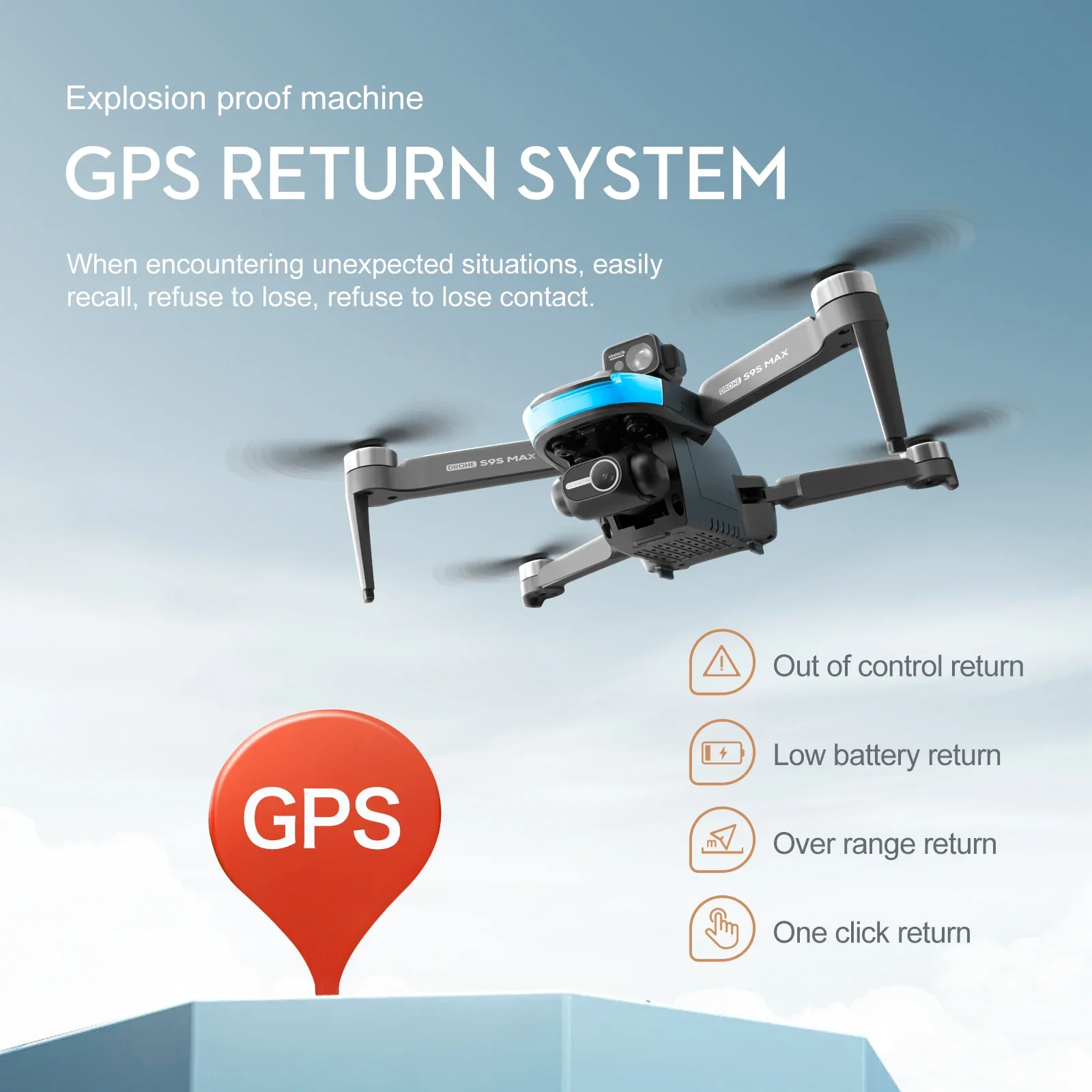 ใหม่S9S MAX MINI Drone 4K 2 แก - Dron Rc Quadcopter บทวิจารณ์และราคา