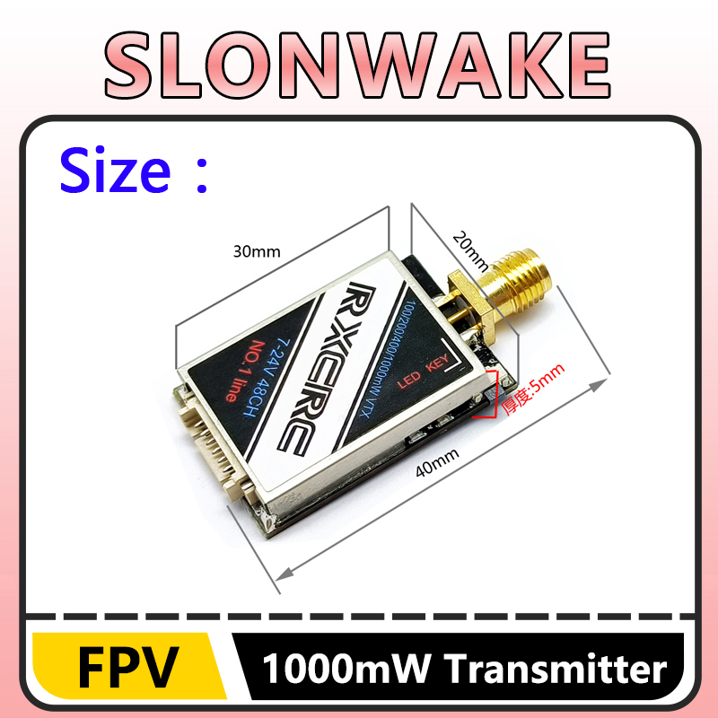 SLONWAKE 5.8G 48CH 1W VTX 100/ - Fpv Drone Camera บทวิจารณ์และราคา