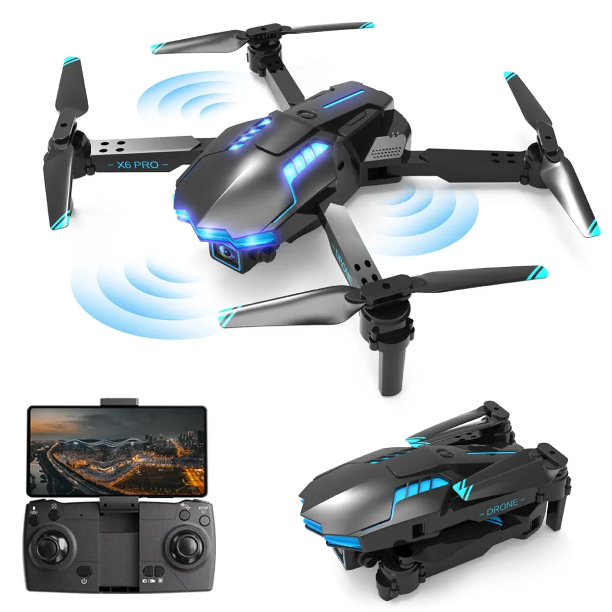 KBDFA X6 PRO Drone พร้อมกล้องส - Drone E88Pro Rc 4K บทวิจารณ์และราคา