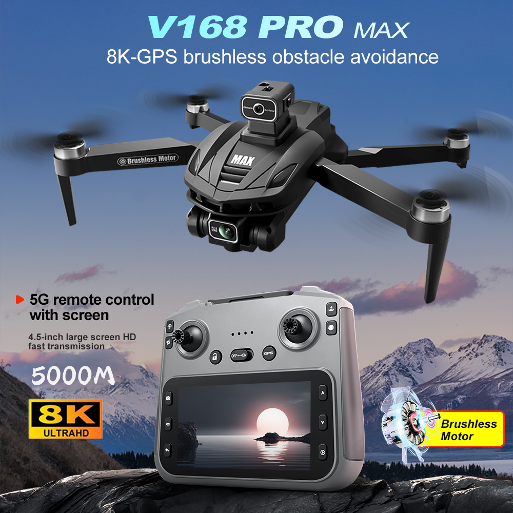 V168 PRO Max GPS Drone 8K Prof - Dron Rc Quadcopter บทวิจารณ์และราคา
