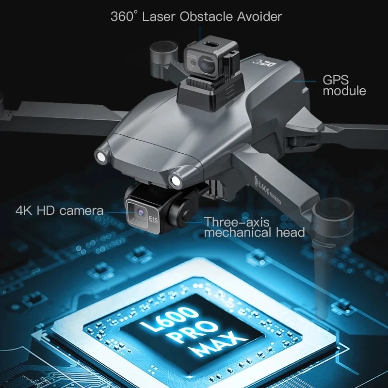 L600 PRO MAX GPS Drone Profess - Dron Rc Quadcopter บทวิจารณ์และราคา