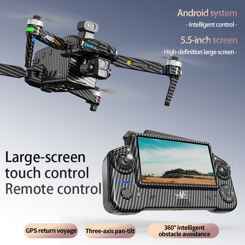 โดรน AE60 GPS ระดับมืออาชีพ กล - Drone Rc With Screen บทวิจารณ์และราคา