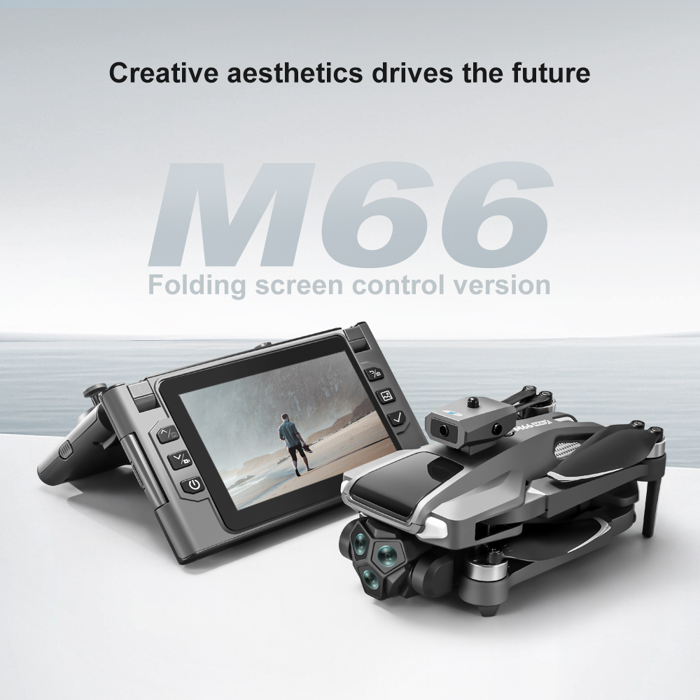 โดรนพับได้ M66 RC พร้อมหน้าจอพ - Dron Rc Quadcopter บทวิจารณ์และราคา