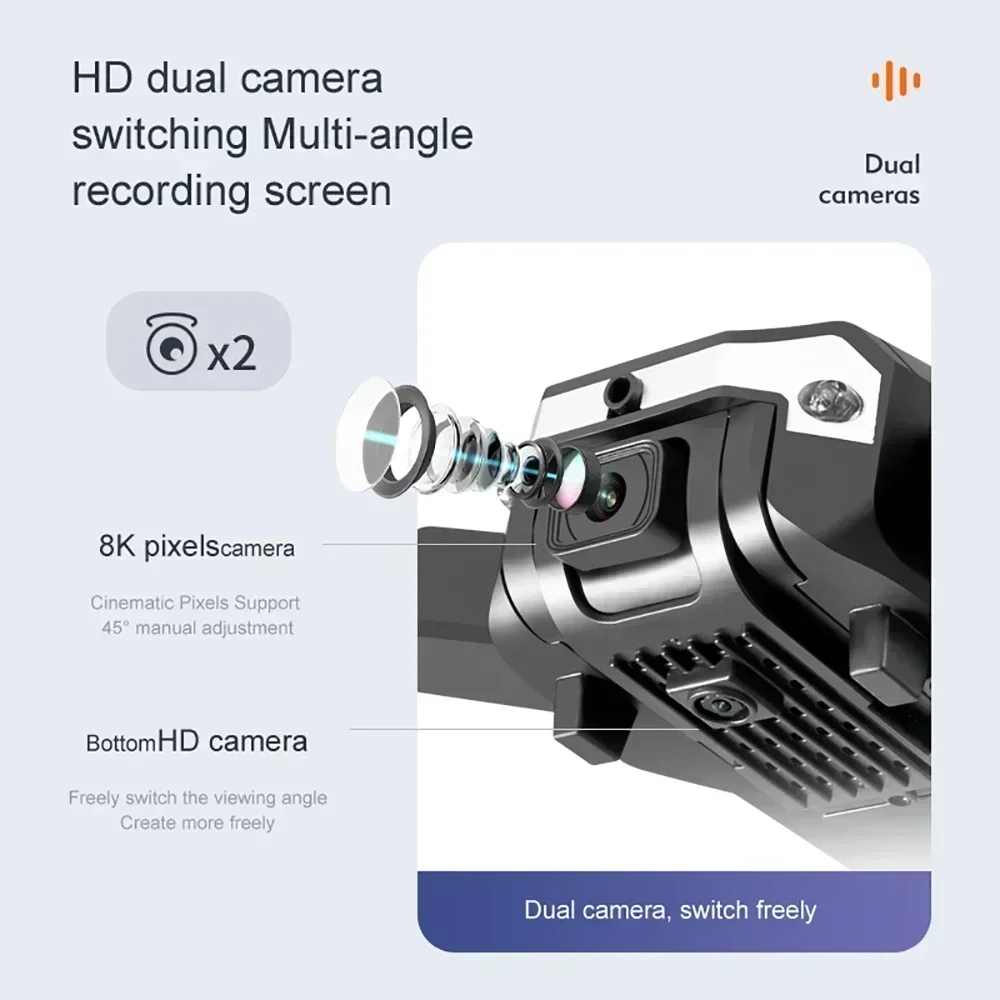 โดรน G6 pro พร้อมกล้องคู่ 8K 5 - Drone Rc With Screen บทวิจารณ์และราคา
